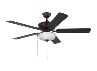 Linden 52'' traditional dimmable LED indoor/outdoor bronze ceiling fan with light kit and re (38|5LDO52BZD)