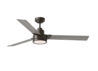 Jovie 58'' Dimmable Indoor/Outdoor Integrated LED Aged Pewter Ceiling Fan with Light Kit, Handhel (38|3JVR58AGPD)