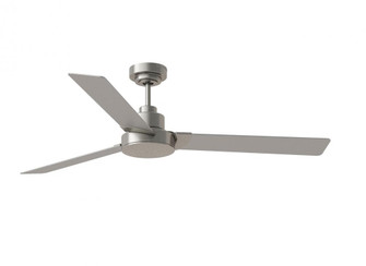 Jovie 58'' Indoor/Outdoor Brushed Steel Ceiling Fan with Handheld / Wall Mountable Remote Control (38|3JVR58BS)