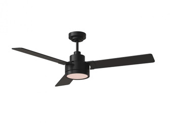 Jovie 52'' Dimmable Indoor/Outdoor Integrated LED Midnight Black Ceiling Fan with Light Kit Wall (38|3JVR52MBKD)