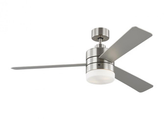 Era 52'' Dimmable LED Indoor/Outdoor Brushed Steel Ceiling Fan with Light Kit, Remote Control and (38|3ERAR52BSD)