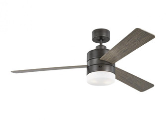 Era 52'' Dimmable LED Indoor/Outdoor Aged Pewter Ceiling Fan with Light Kit, Remote Control and M (38|3ERAR52AGPD)