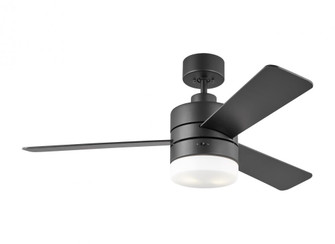 Era 44'' Dimmable LED Indoor/Outdoor Midnight Black Ceiling Fan with Light Kit, Remote Control an (38|3ERAR44MBKD)