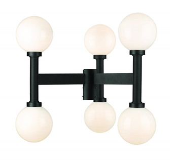 6 Light Outdoor Post Mount Fixture (276|597MP6-BK)