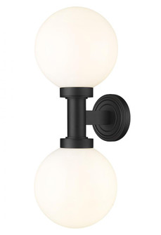 2 Light Outdoor Wall Light (276|597M2-BK)