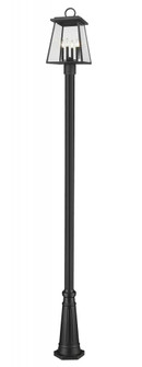 4 Light Outdoor Post Mounted Fixture (276|521PHBR-519P-BK)