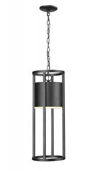 1 Light Outdoor Chain Mount Ceiling Fixture (276|517CHB-BK-LED)