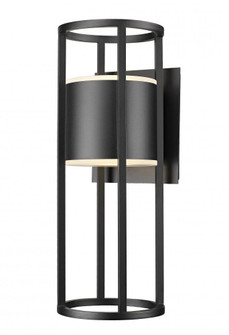 2 Light Outdoor Wall Light (276|517B-BK-LED)