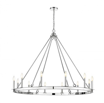 12 Light Chandelier (276|482R-12PN)