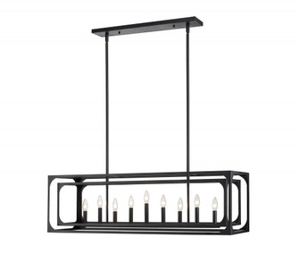 9 Light Linear Chandelier (276|3038-9L-MB)