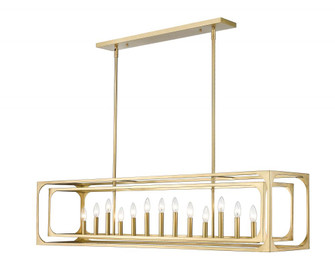 13 Light Linear Chandelier (276|3038-13L-RB)