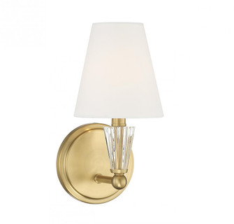 1-Light Wall Sconce in Natural Brass (8483|M90102NB)