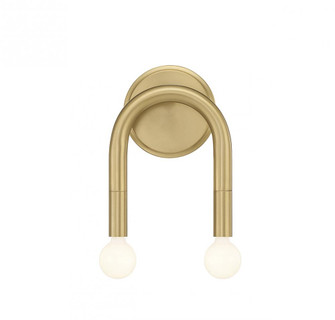 2-Light Wall Sconce in Natural Brass (8483|M90099NB)