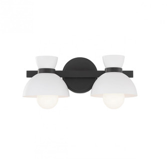 2-Light Bathroom Vanity Light in Matte Black (8483|M80074MBK)