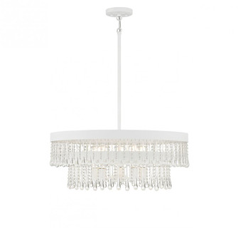 6-Light Pendant in Bisque White (8483|M7038BQW)
