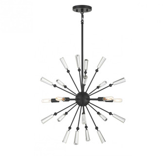 5-Light Pendant in Matte Black (8483|M7028MBK)