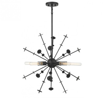 5-Light Pendant in Matte Black (8483|M7027MBK)