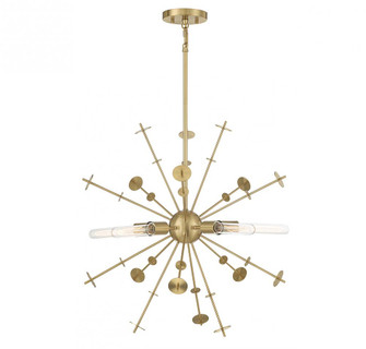 5-Light Pendant in Natural Brass (8483|M7027NB)