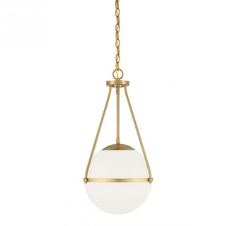 1-Light Pendant in Natural Brass (8483|M7025NB)