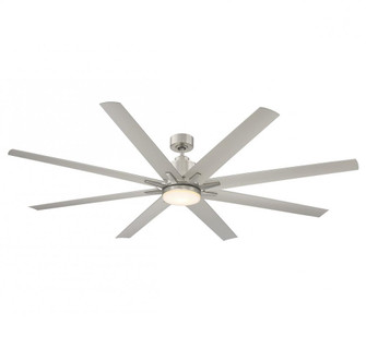 72'' LED Outdoor Ceiling Fan in Brushed Nickel (8483|M2025BN)