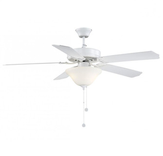 52'' 2-Light Ceiling Fan in White (8483|M2018WHRV)