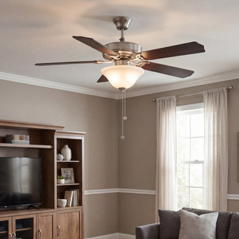 52'' 2-Light Ceiling Fan in Brushed Nickel (8483|M2018BNRV)