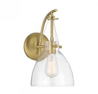 Foster 1-Light Wall Sconce in Warm Brass (128|9-7005-1-322)