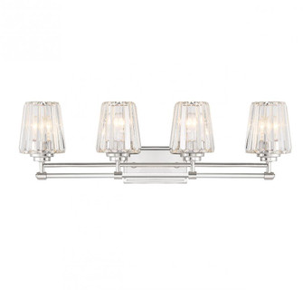 Garnet 4-Light Bathroom Vanity Light in Polished Nickel (128|8-6001-4-109)