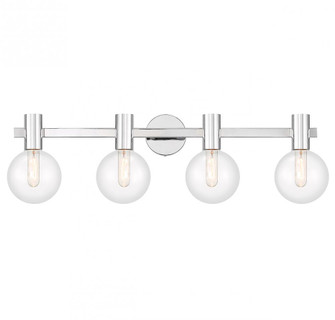 Wright 4-Light Bathroom Vanity Light in Chrome (128|8-3076-4-11)