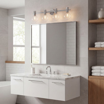 Wright 4-Light Bathroom Vanity Light in Chrome (128|8-3076-4-11)