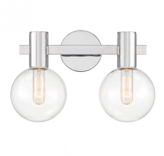 Wright 2-Light Bathroom Vanity Light in Chrome (128|8-3076-2-11)