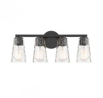 Gordon 4-Light Bathroom Vanity Light in Matte Black (128|8-2603-4-BK)