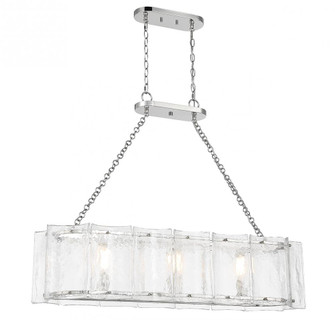 Genry 3-Light Linear Chandelier in Polished Nickel (128|1-8203-3-109)