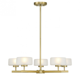 Falster 5-Light LED Chandelier in Warm Brass (128|1-5409-5-322)