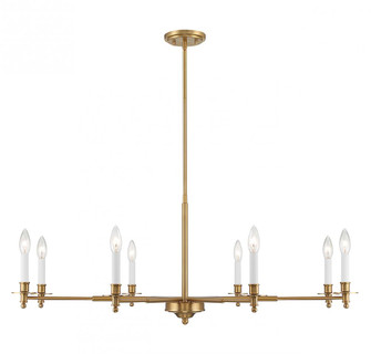 Jasmine 8-Light Chandelier in Warm Brass (128|1-4412-8-322)