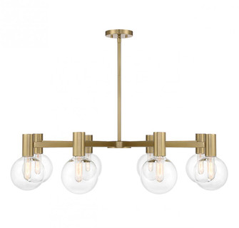 Wright 8-Light Chandelier in Warm Brass (128|1-3074-8-322)