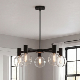Wright 5-Light Chandelier in Matte Black (128|1-3073-5-89)