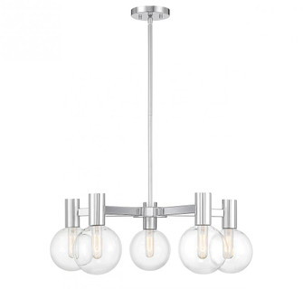 Wright 5-Light Chandelier in Chrome (128|1-3073-5-11)