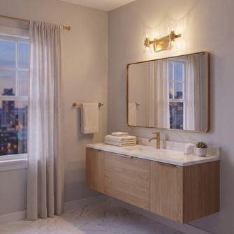 Bennington 4-Light LED Bathroom Vanity Light in Warm Brass (128|8-9702-4-322)