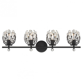 Moreno 4-Light Bathroom Vanity Light in Matte Black (128|8-6601-4-BK)