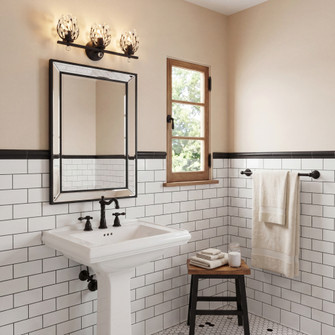 Moreno 3-Light Bathroom Vanity Light in Matte Black (128|8-6601-3-BK)