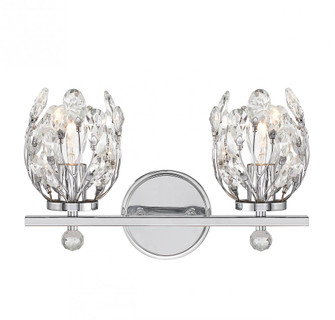 Moreno 2-Light Bathroom Vanity Light in Chrome (128|8-6601-2-11)