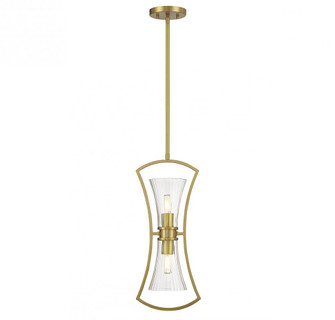 Bennington 2-Light Pendant in Warm Brass (128|7-9703-2-322)