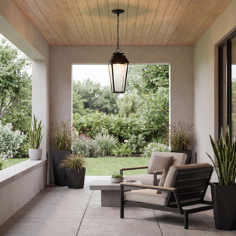 Brookline LED Outdoor Dark Sky Hanging Lantern in Matte Black (128|5-357-BK)