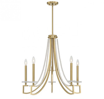 Helen 5-Light Chandelier in Warm Brass (128|1-8803-5-322)