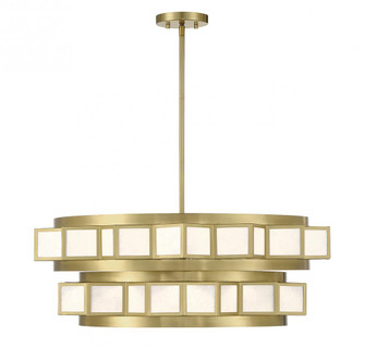 Gideon 6-Light Chandelier in Warm Brass (128|1-3166-6-322)