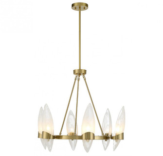 Nouvel 6-Light Chandelier in Warm Brass (128|1-5500-6-322)