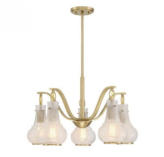 Adams 5-Light Chandelier in Warm Brass (128|1-4419-5-322)