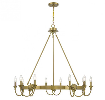 Sullivan 10-Light Chandelier in Warm Brass (128|1-2208-10-322)