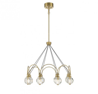 Burnham 8-Light LED Chandelier in Warm Brass (128|1-2200-8-322)